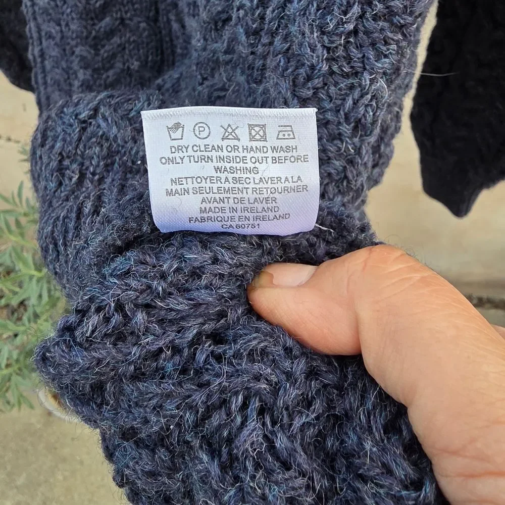 Rue saint Patrick wool cableknit sweater
